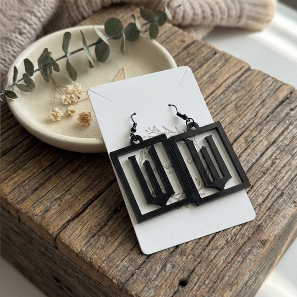 Black Wicked Earrings
